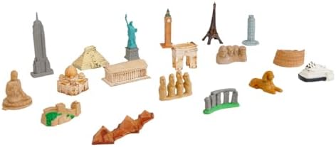 ancona World Landmarks and Continents Geography Learning Set, English/Simplified Chinese with Pinyin Bilingual, Montessori Preschool Memory Matching Game Box - Image 4