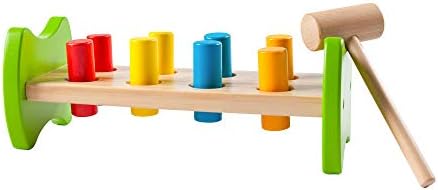 Fat Brain Toys Pound & Tap Hammer Bench - Wooden Fine Motor Skill Toy for Toddlers by Unknown
