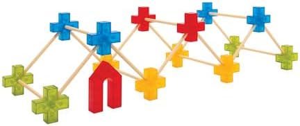 Guidecraft Texo 100 Piece Set - 3D Geometric Designs Educational Interlocking Shapes- Architectural Building-Bricks STEM Toys for Kids - Image 6