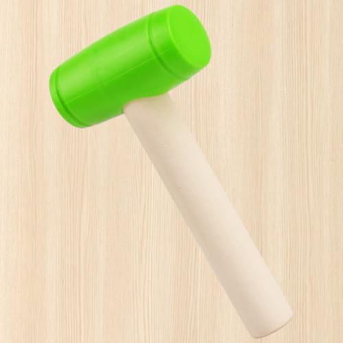 1Pcs Toy Hammer Simulation Wooden Hammers Plastic Toddler Hammer SmallPortable Kids Maintenance Tools Toys Pretend Fake Mallet Hammers for Boys Girls（Green） - Image 7