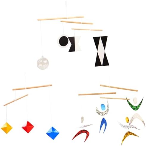 Montessori Mobile Set A - Munari (with Plastic Ball) & Octahedron & Color Dancers by Purgano