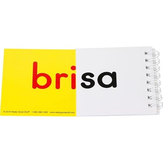 Really Good Stuff Spanish Advanced Syllable Flip Books - Set of 30 - Image 9