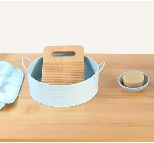 Montessori Practical Life Cleaning Set, Toddler Washing Work Kit, Fine Motor Skills Development,Blue - Image 2