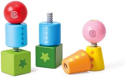 Hape Twist and Turnables Wooden Building Block Learning Set - Image 2