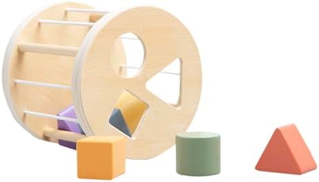 Pearhead Wooden Match and Roll Shape Sorter - Ages 12m+ - Image 5