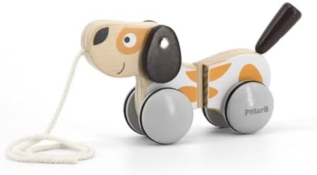 PolarB® Wooden Pull-Along Puppy by Unknown