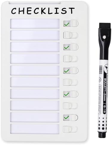 Magnetic Dry Erase Chore Chart for Kids, Whiteboard Checklist Board by SENWHAL