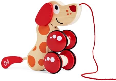 Hape Walk-A-Long Puppy Wooden Pull Toy - Image 2