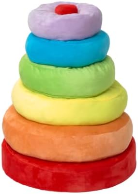 Excellerations Giant Plush Rainbow Stacking Ring, 6 Months+ by Excellerations