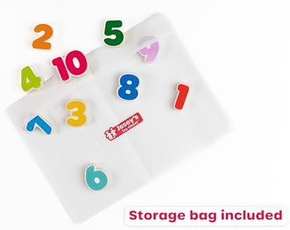 Jasey's Toy Chest Wooden Number Puzzle | 1-10 Numbers Learning Puzzle with Easy-Grip Pieces | Preschool Educational Toy for Toddlers Ages 18+ Months - Image 5