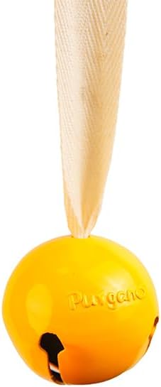 Yellow Bell with Ribbon, Montessori Baby Toy by Purgano