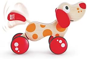 Hape Walk-A-Long Puppy Wooden Pull Toy - Image 3
