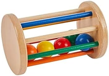 Spinning Drum Toy Play Kit for 6-12 Months Infant,Wooden Spinning Rainbow Baby Toys, Learning & Education Toys for Early Development by Unknown