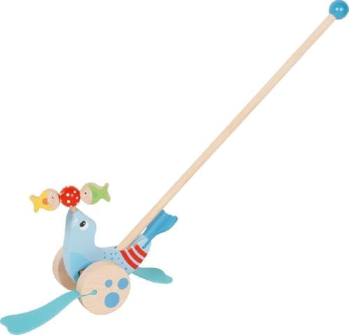 Goki 54898 Seal, Animal to Push Baby Dolls, Multicoloured by GokiToysAmerica