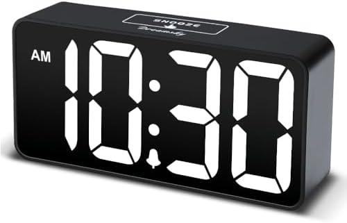 DreamSky Small Digital Alarm Clock for Bedroom, Large Big Numbers Display by DreamSky