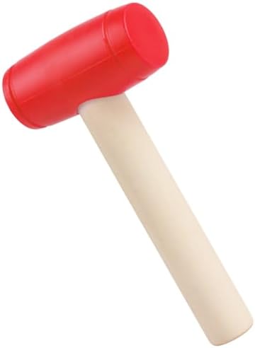 1Pcs Toy Hammer Simulation Wooden Hammers Plastic Toddler Hammer SmallPortable Kids Maintenance Tools Toys Pretend Fake Mallet Hammers for Boys Girls by Waenerec