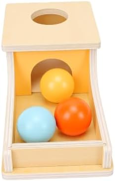 RiToEasysports Wooden Ball Drop Box, Solid Wood Object Permanence Toy, by Unknown