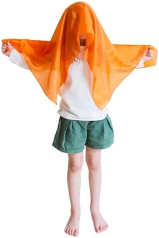 Sarah's Silks Playsilk - 100% Real Silk, Hand Dyed, Bright Colored Play Scarves | Montessori and Waldorf Toys for Dress up, Imaginative, and Pretend Play (35" x 35") by SarahsSilks