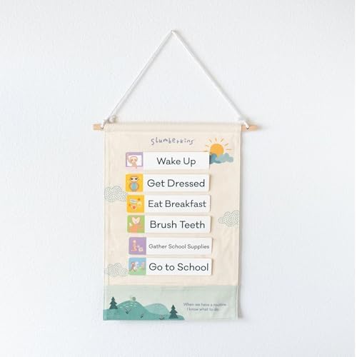 Slumberkins 18 Piece Visual Schedule for Kids by Slumberkins