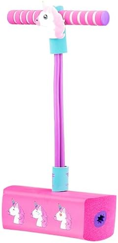 Flybar My First Foam Pogo Jumper for Kids Fun and Safe Pogo Stick for Toddlers, Durable Foam and Bungee Jumper for Ages 3 and up, Supports up to 250lbs (Unicorn) by Flybar