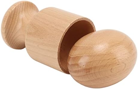 Egg Cup Puzzle Toy, Wooden Grasping Practice Project Fitting Exercise Early Education Toy for Baby Toddler, with Fine Polished No Burr Surface - Image 3