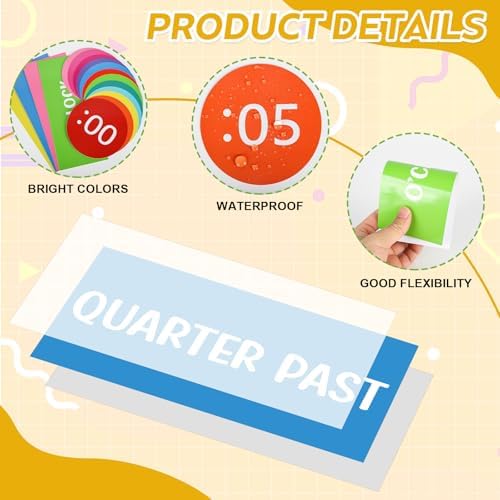 Clock Numbers Bulletin Board Kits Telling Time Teaching Clock for Kids - Image 3