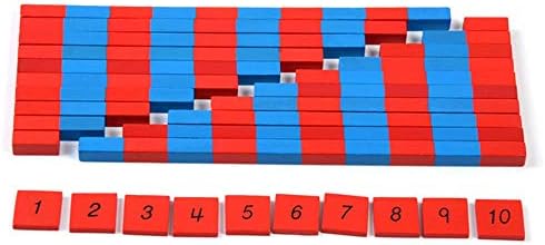 Kghios Montessori Small Numerical Rods with Number Tiles Math Toys for Kids - Image 5