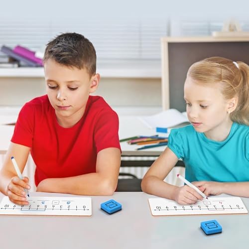 SCRIBBLEDO Dry Erase Number Line Board 12x4” Double Sided 2 Pack Grades 1-2 - Image 6