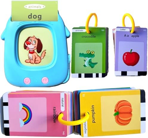 Talking Flash Cards for Toddlers 1-3, Montessori Speech Therapy Toy with 274 Sight Words Learning for Kids, Preschool Learning Activities, Educational Toys for 1 2 3 4 5 Year Old Boys & Girls by EDUCATE