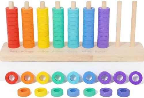 Color Stack Challenge Game, Sorting & Stacking Toys for Toddlers by Unknown