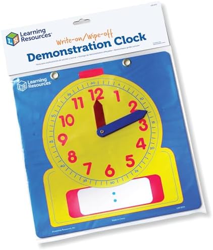 Learning Resources Write & Wipe Demonstration Clock by LearningResources