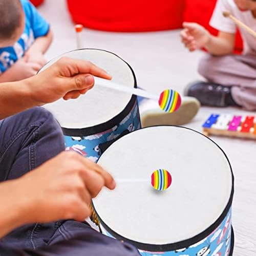 Bongo Floor Tom Drums Set for Kids: Baby Drum Percussion Music Instrument - Image 6