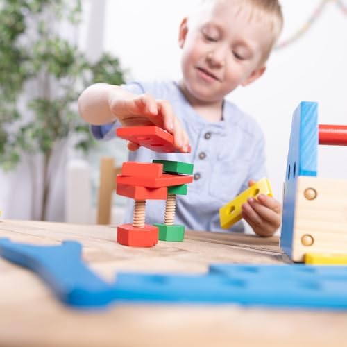 Melissa & Doug Take-Along Tool Kit Wooden Construction Toy (24 pcs) - Image 6