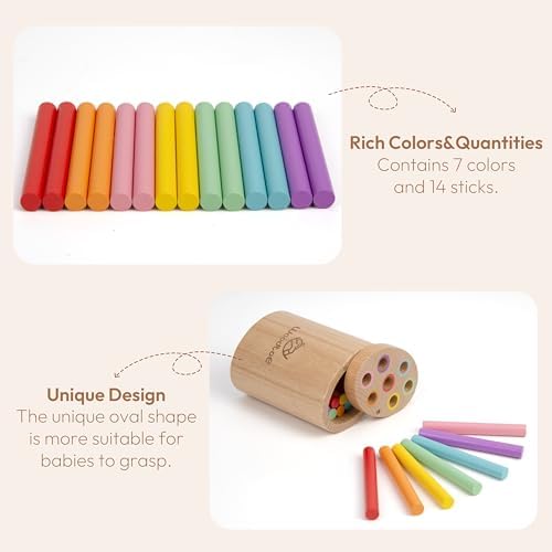 Montessori Sorting Sticks Toy, Wooden Sensory Toy for Toddlers Ages 1-3 - Image 3