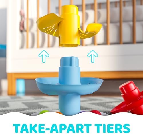 Lollipop Little Tikes Rainbow Tower Ball Drop Toddler Toy - Learning & Developmental Tower for Preschool Educational Games Toys for Kids 6 Months+ - Image 4