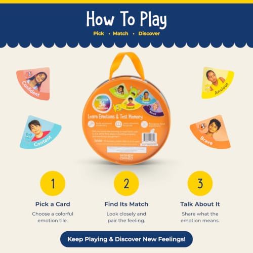 Open The Joy Emotions Memory Match Game – Kids SEL Card Game Tin - Image 5