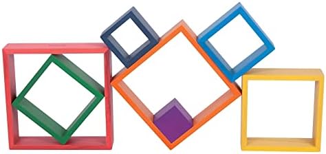 tickit Wooden Rainbow Architect Squares, Nesting Puzzle - Image 5