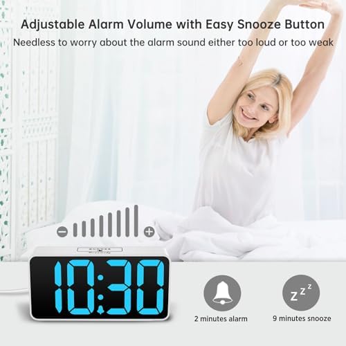 DreamSky Small Digital Alarm Clock for Bedroom with Large Big Numbers - Image 6