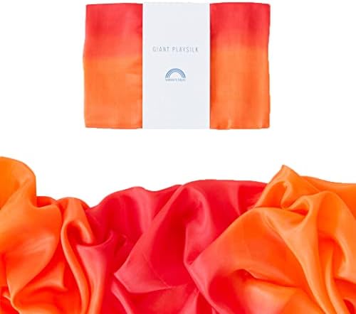 Sarah's Silks Giant Playsilk | 100% Silk Toy for Toddlers | Bright Colored Large Scarves for Fort Building and Pretend Play - Fire - Image 7