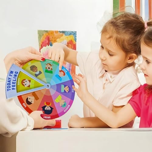 Kids Emotion Wheel, Feelings Wheel, Feelings Kid Charts, Expression Emotions Chart, Emotional Toys for Toddlers and preschoolers - Image 3