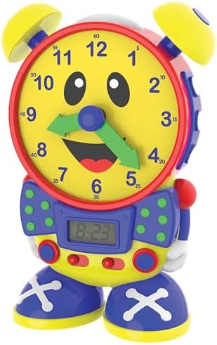 The Learning Journey Telly The Teaching Time Clock, Electronic Analog & Digital Time Telling Aid with Two Quiz Modes & Night Light,Multi - Image 2