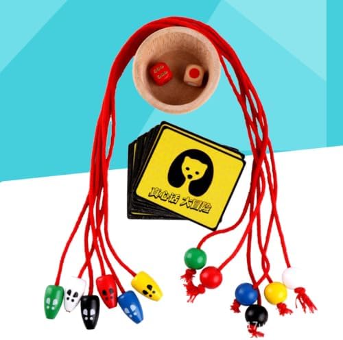 NUOBESTY 1 Set Wooden Mouse Catching Game Cat Catch Mouse Toy Creative Desktop Game Wooden Interactive Board Toys - Image 2