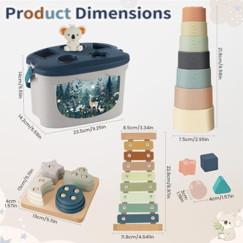 Montessori Toys for 6+ Month Old, Baby Toys for 6-12 Months Boys Girls Gift - Image 3