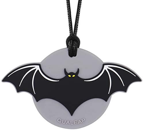 Xtra Tough (XT) Sensory Chew Necklace for Kids, Boys or Girls - Sensory Oral Motor Aids Teether Toys for Autism, ADHD, Baby Nursing or Special Needs- Made for Aggressive Chewers (1 Pack) by QULEAP