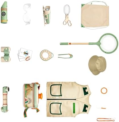 Curiosity Toy Set for Nature Watching Play with Goggles Binoculars Catching Tools and Learning Toy Family Outdoor Fun Curiosity Set by Unknown