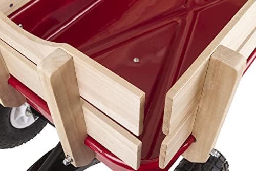 Duncan Toys Mountain Wagon, Wooden Pull-Along Wagon for Kids, Red - Image 4