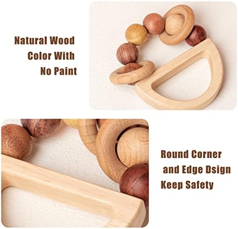 Baby Rattles 0-6 Months, Wooden Toys for Babies 6-12 Months - Image 5