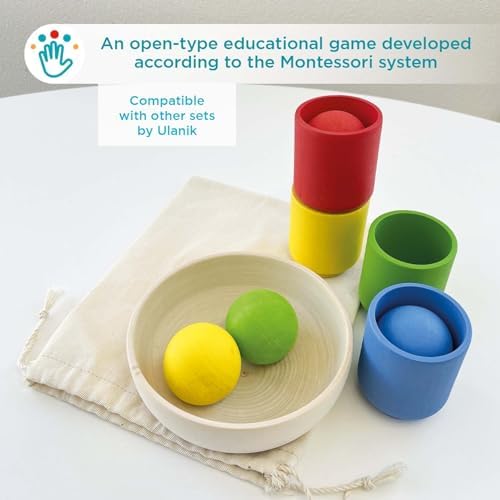 Ulanik Balls in Cups Starter Kit Montessori Toys for 1 Year Old - Image 5