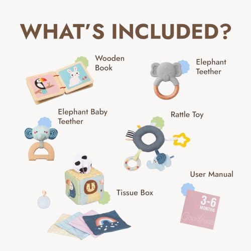 Goodevas Baby Gift Box 3-6 Months – Montessori-Inspired, for Boys & Girls - Image 2