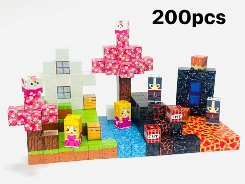 200PCS Magnetic Building Blocks for Kids Ages 3+ - STEM Lava Magnet Cubes Educational Set, Montessori Sensory Learning Toys for Boys & Girls, Indoor Outdoor Kids Birthday Gift. - Image 3